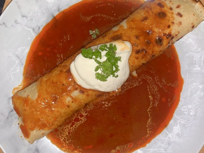 Meat crepes